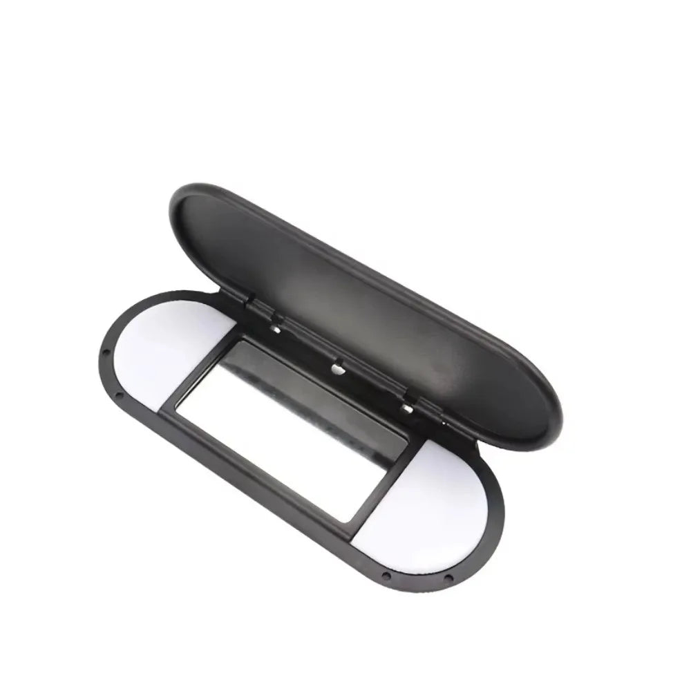 Anti-glare Car Sun Visor Mirror Cover Anti-UV Universal Vanity Zpaxo Black