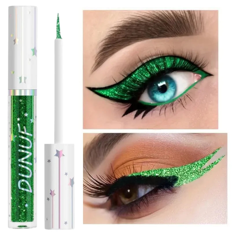 1PC Colorful Shiny Liquid Eyeliner - Flashing, Waterproof, Silky, Long-lasting, Ideal for Beginners, Beauty Makeup Zpaxo