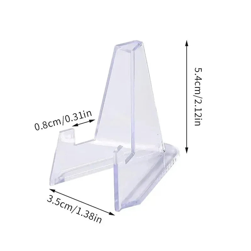 Clear Acrylic Coin Display Stand Easel Holder | 1–20 Pack