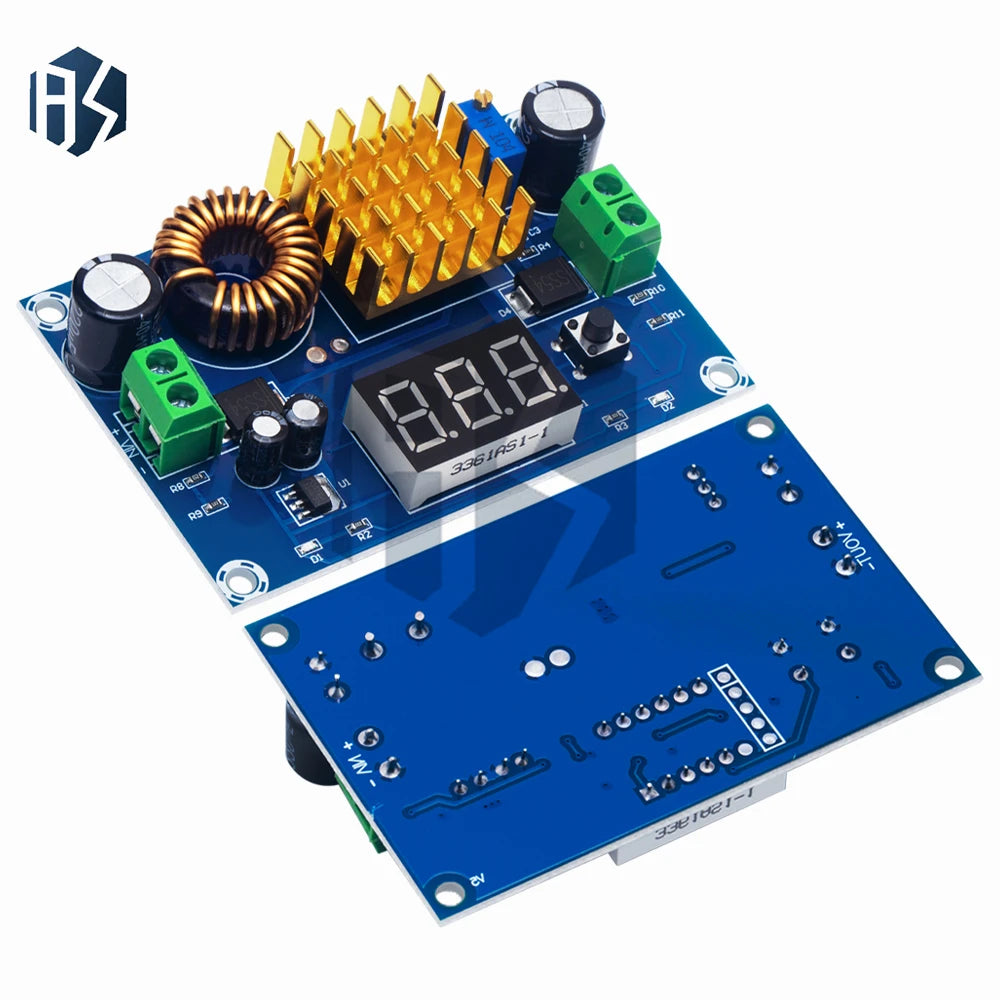 XH-M411 Solar Power Boost Converter: 3-35V Input to 5-45V Adjustable Output with Digital Voltmeter Zpaxo