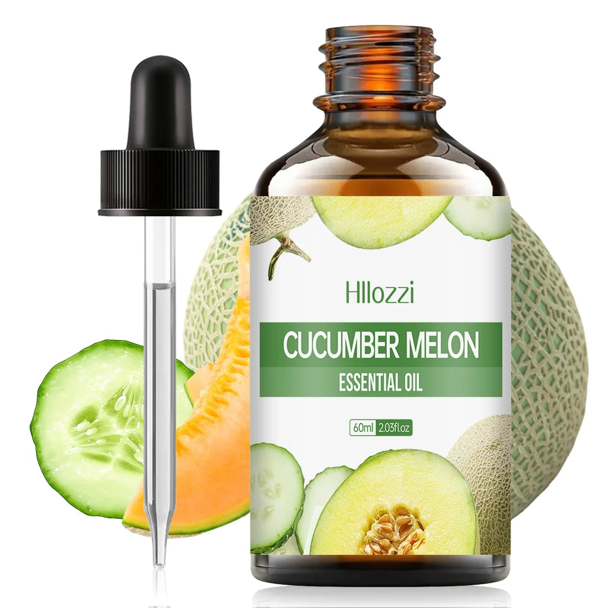 CUCUMBER MELON ESSENTIAL OIL high-quality moisturizing nourishing massage oil with refreshing scent, suitable for all skin types Zpaxo 60ml CUCUMBER MELON Other