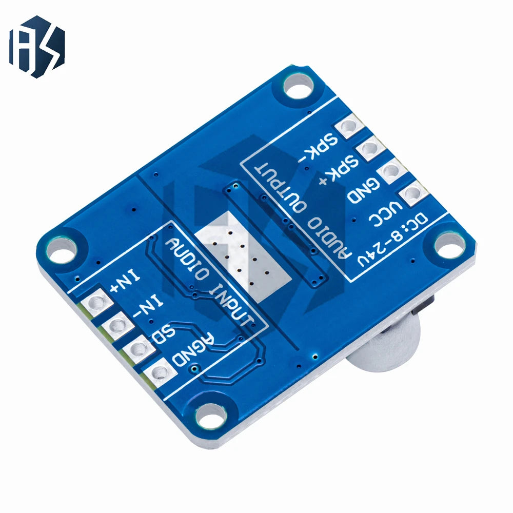 Class D Mono Digital Power Amplifier Module 30W-300W DC 8-24V 4-8Ω Zpaxo