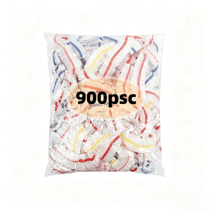 400Pcs Disposable Plastic Food Wrap Refrigerator Fresh-Keeping Cover Plastic Wrap Durable Elastic Food Bowls Lids Reusable Zpaxo 900 PCS
