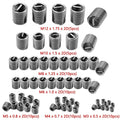 60Pcs Wire Thread Insert M3 M4 M5 M6 M8 M10 M12 Fastening Thread Insert Stainless Steel Spiral Wire Screw Sleeve Wear Repair Kit Zpaxo 60Pcs