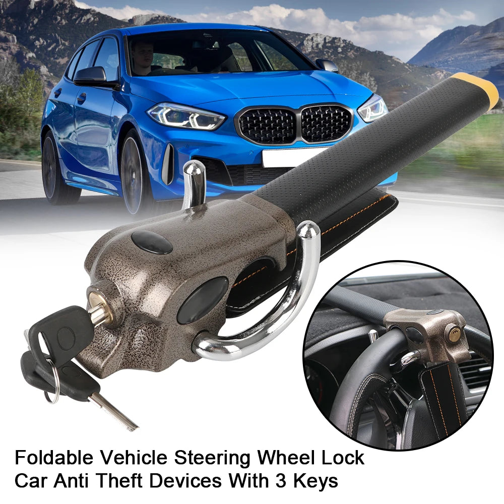 Automobile Steering Lock Car Accessories Foldable Wheel Anti-theft