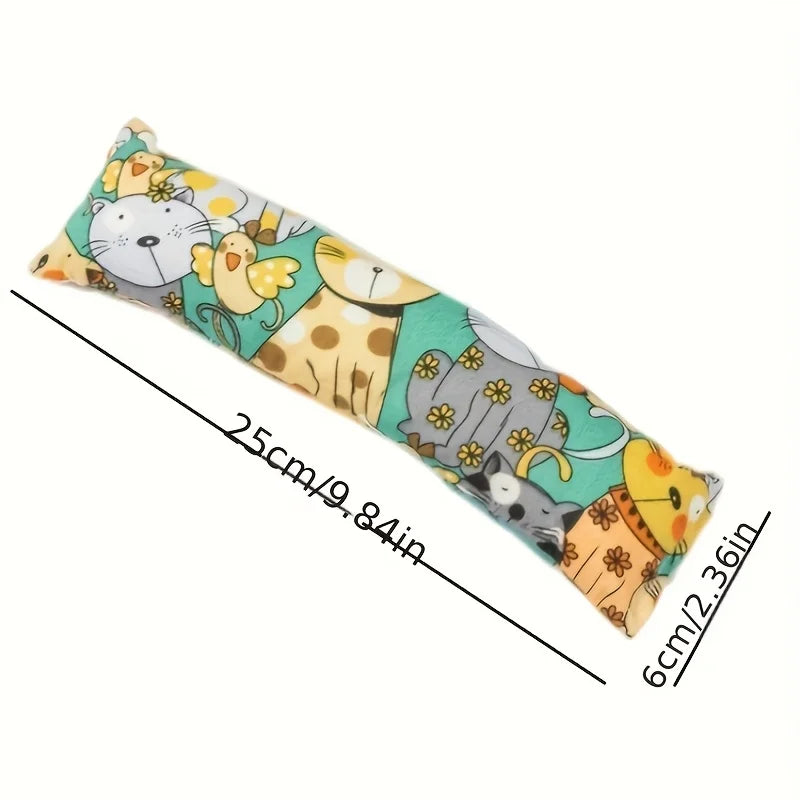 Interactive Plush Cat Teaser Toy Stick Durable Bite Resistant Chew