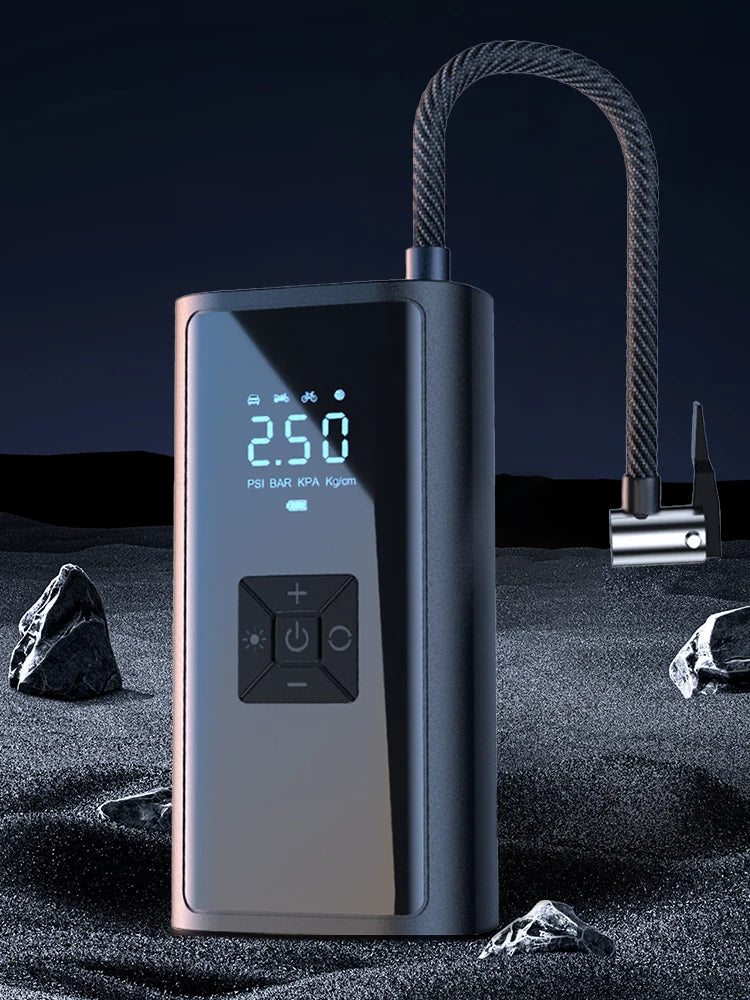 150PSI Portable Car Inflator Pump LCD Display Bicycle Air Compressor