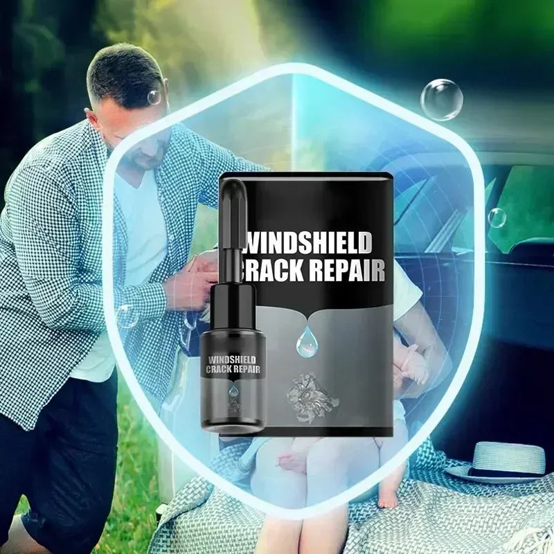 Windshield Repair Kit – Crack & Scratch Restore Fluid + Curing Film