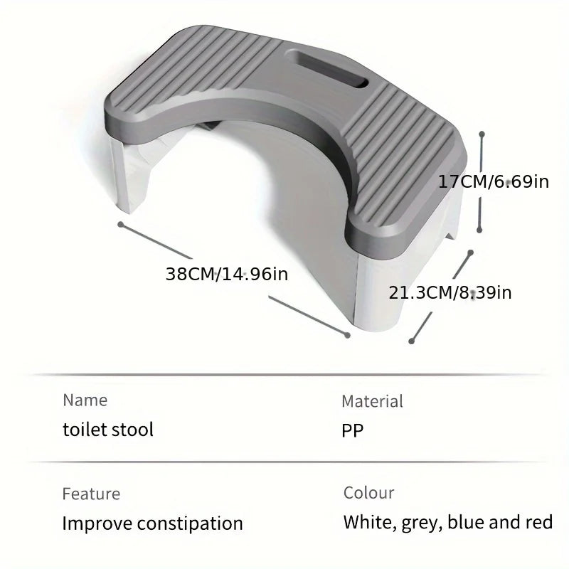 Comfort Toilet Stool for Adult Kids Pregnant Women, Squatting Aid Footstool. Zpaxo