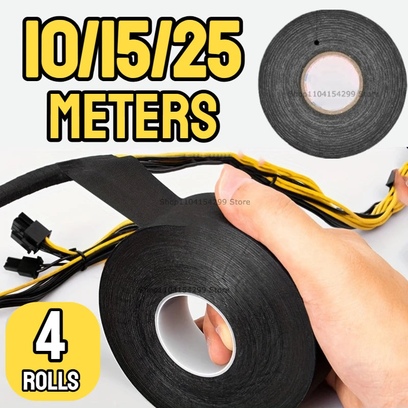 9/15/25/32/50MM Tape Car Engine Compartment Car with High Temperature Resistance Insulation Flame Retardant Electrical Tape Zpaxo