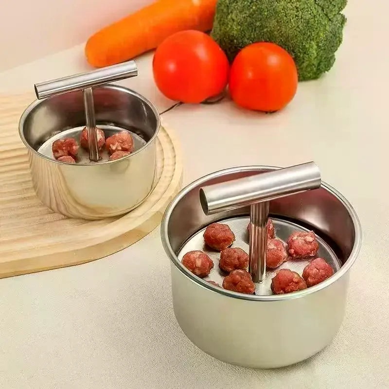 Press Meatball Maker Stainless Steel Meat Balls Manual Zpaxo