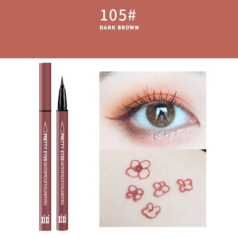 Professional Fast Dry Smooth Waterproof Eyeliner Pencils Eyes Brown Zpaxo 105