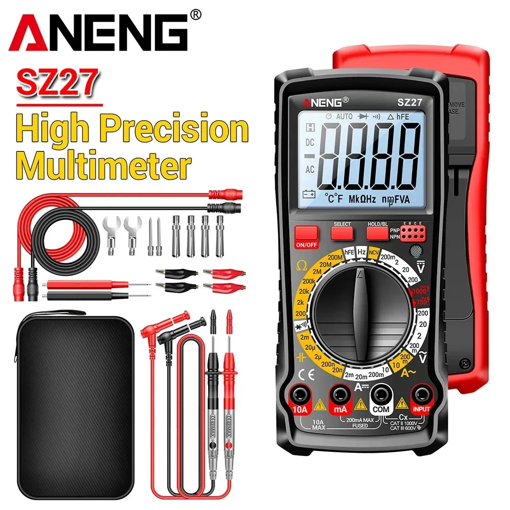 Multimeter ANENG SZ27 Digital AC DC Voltage Current Meter Hz Diode
