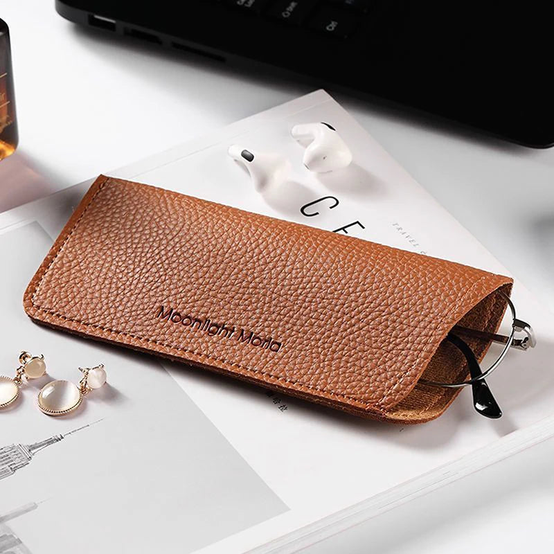 PU Leather Soft Shell Glasses Case – Unisex Eyeglass Pouch