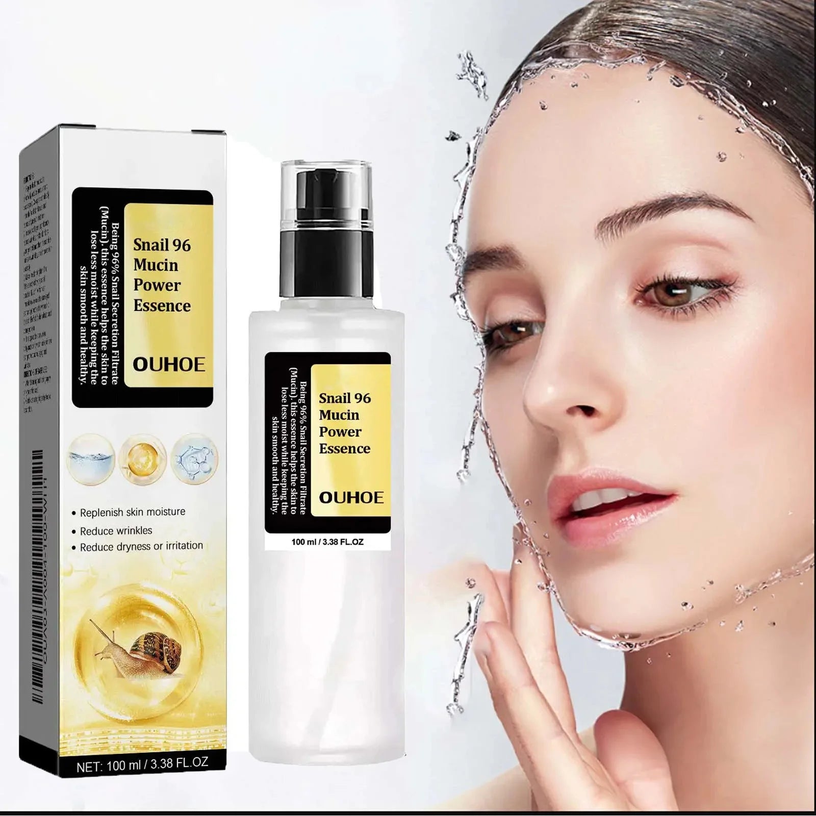 Snail Mucin Peptide Essence & Hyaluronic Acid Face Serum Face Serum Essence Zpaxo