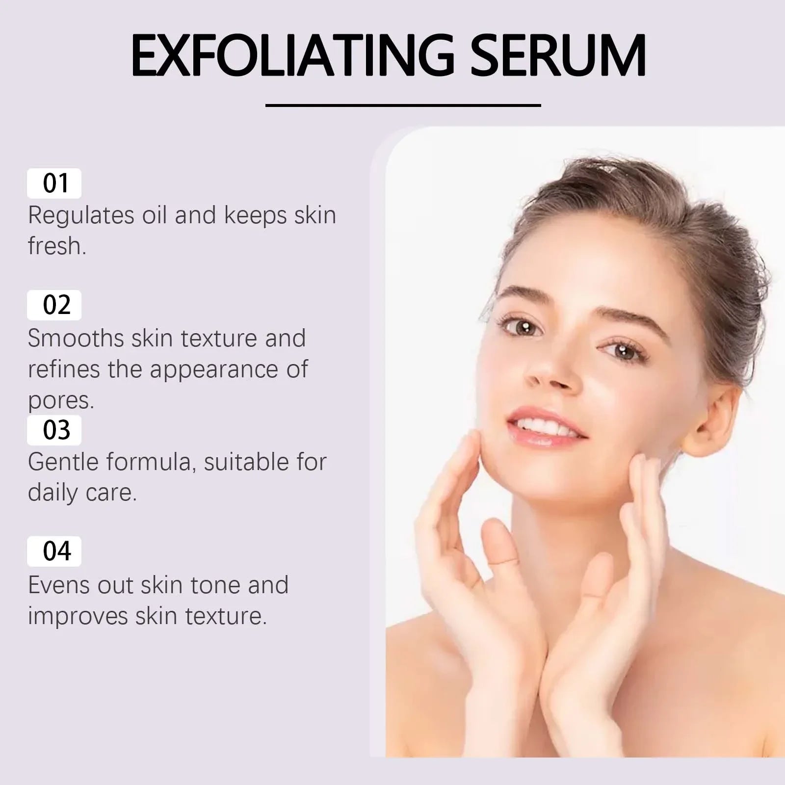 Exfoliating Serum Anti Acne Reliece Dryness Shrink Pores Remove Dead Skin Brightening Lactic Acid Serum Nourishing Face Essence Zpaxo