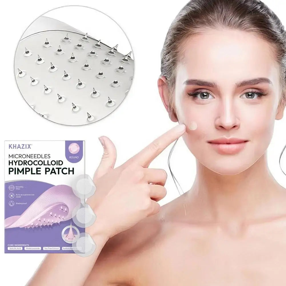 Hydrocolloid Pimple Patch Micro Needle Acne Patches Ultra-thin Invisible 8 Hours Effective Acne Cover Sticker Facial Care Tool Zpaxo