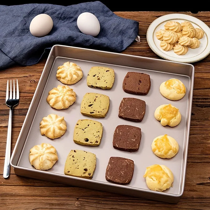 11-Inch 28x28 Square Deepened Cake Roll Baking Tray Mold Household
