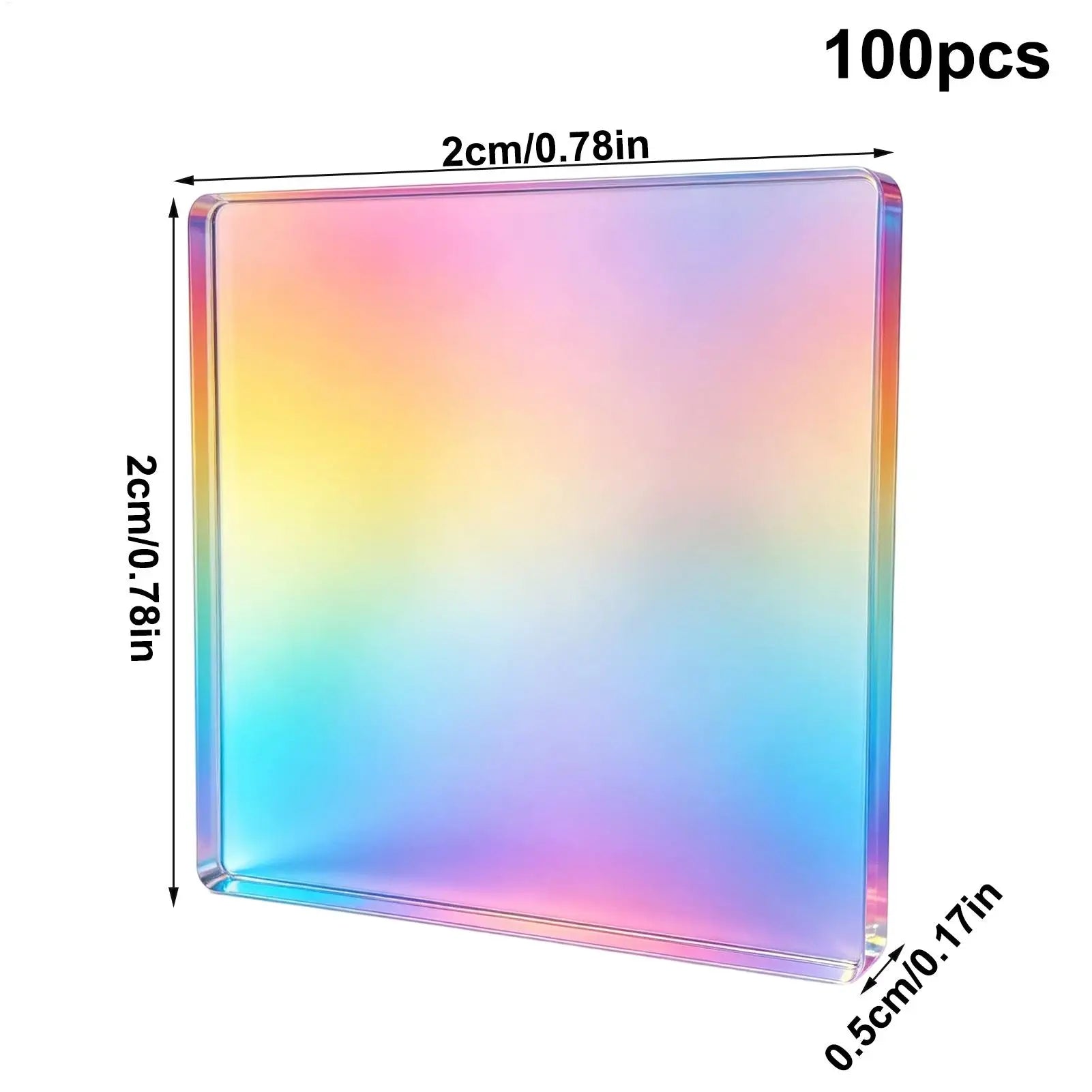 Acrylic Iridescent Radiant Sheet 100 Lightweight Resin Colorful Mini