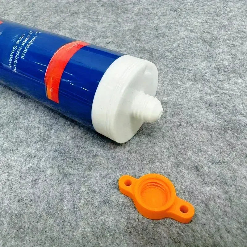 2pcs Sealant Nozzle Cleaner & Cap - Prevents Drying for Glass Caulk Tubes, Fits Standard Sizes, Handy DIY Tool Zpaxo