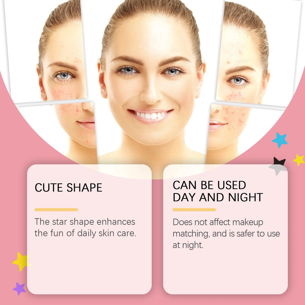 Star-Shaped Hydrocolloid Pimple Patches – 360pc Acne Patches Acne Pimple Patches Zpaxo