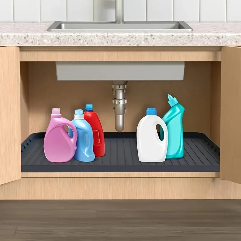 Waterproof Under-Sink Mat – Drip Tray Liner for Cabinets Under-Sink Drip Mat Zpaxo