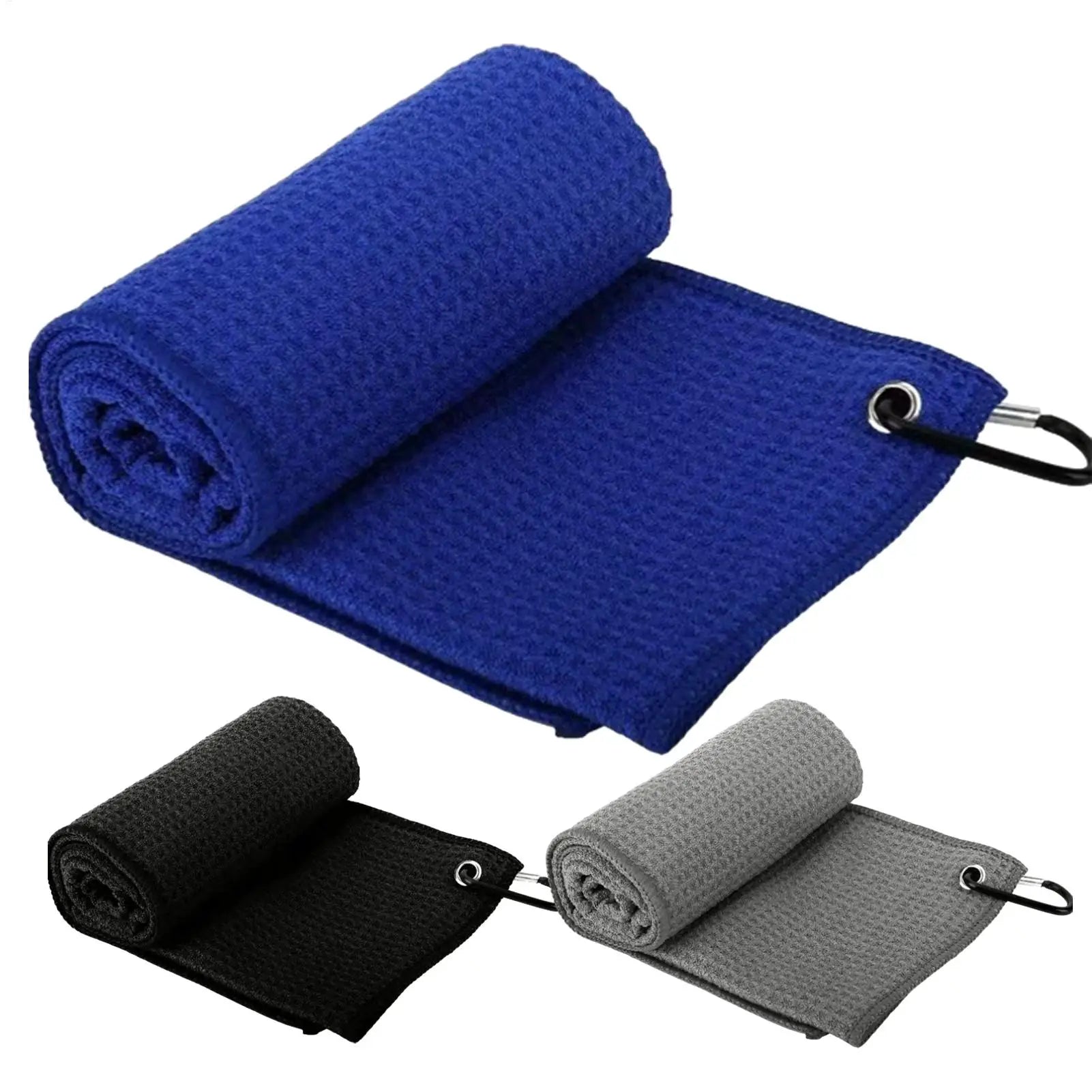 30x30cm Golf Towel Wipe Club Bag Cleaning Cloth Waffle Pattern Rag
