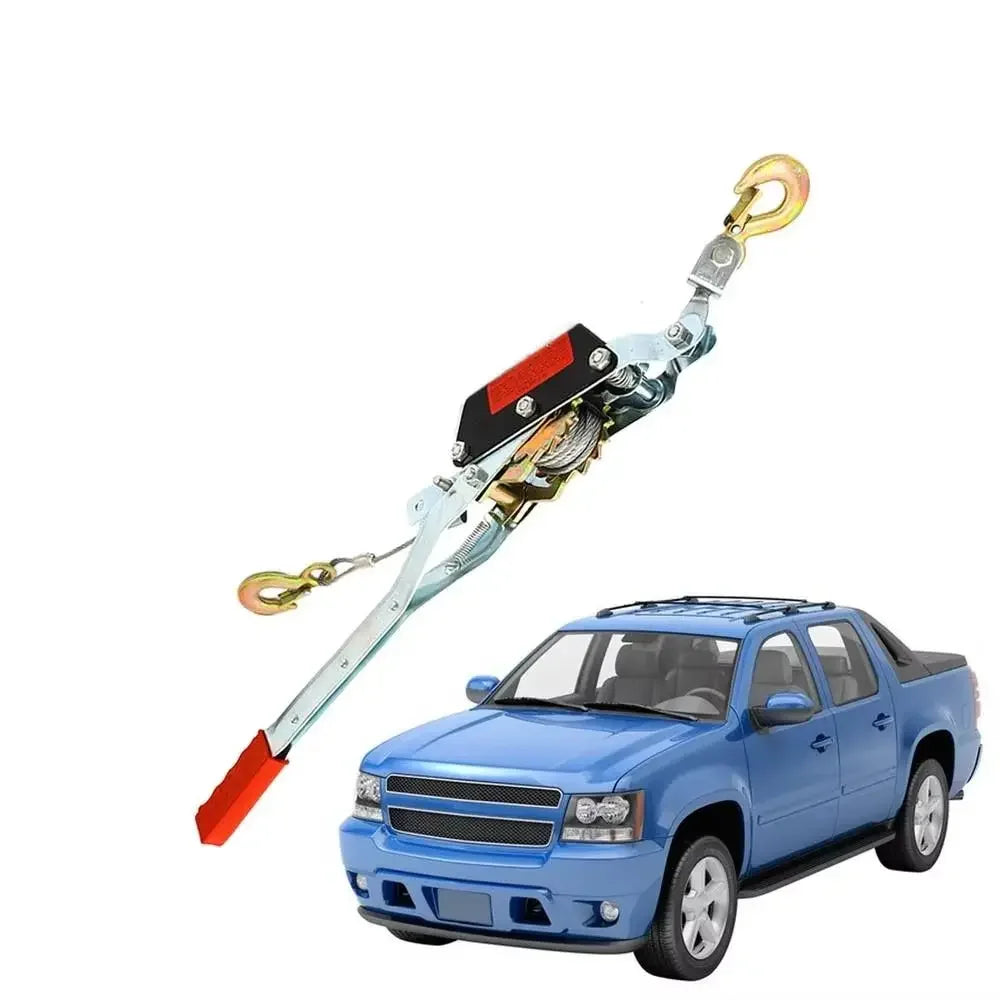Double Hook Manual Winch Hand Lever Ratchet Mechanism Tightener Heavy Zpaxo