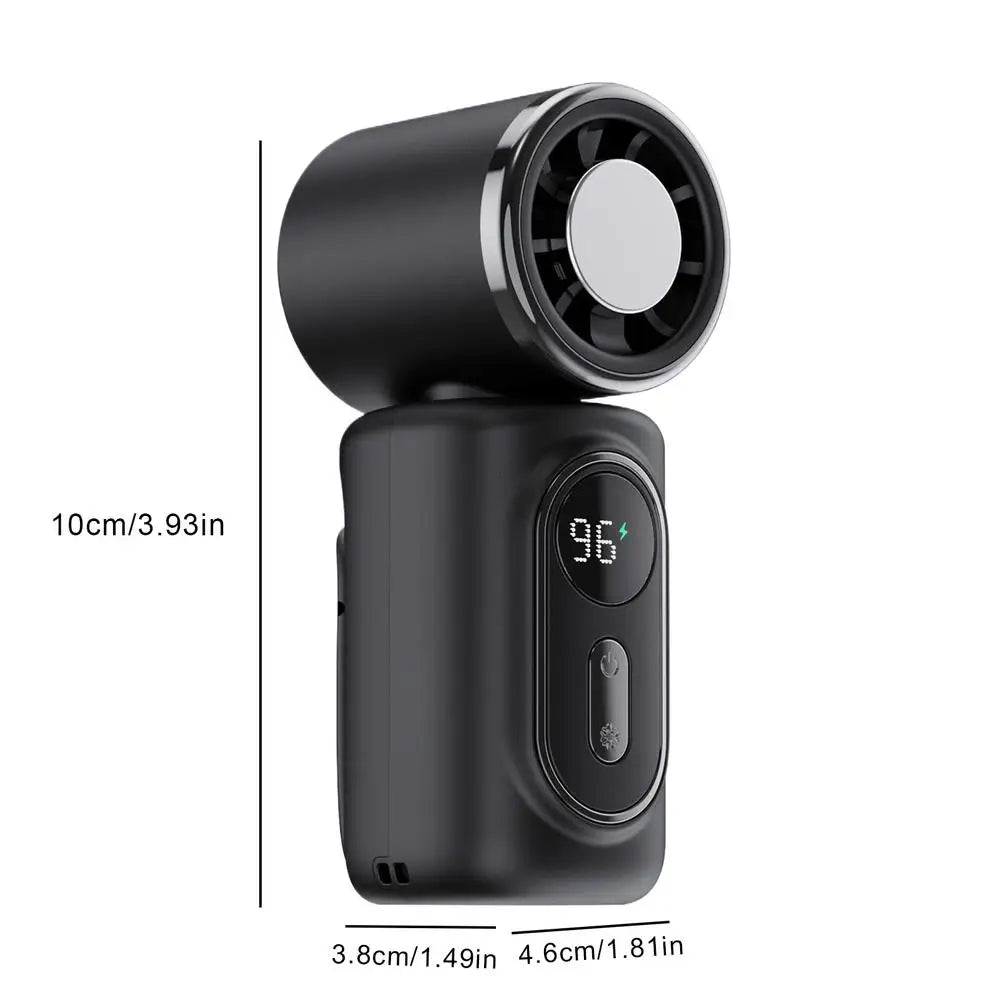 Mini Clip Fan 3000mAh 180 Degree Adjustable USB Rechargeable Low Zpaxo Black China Mainland