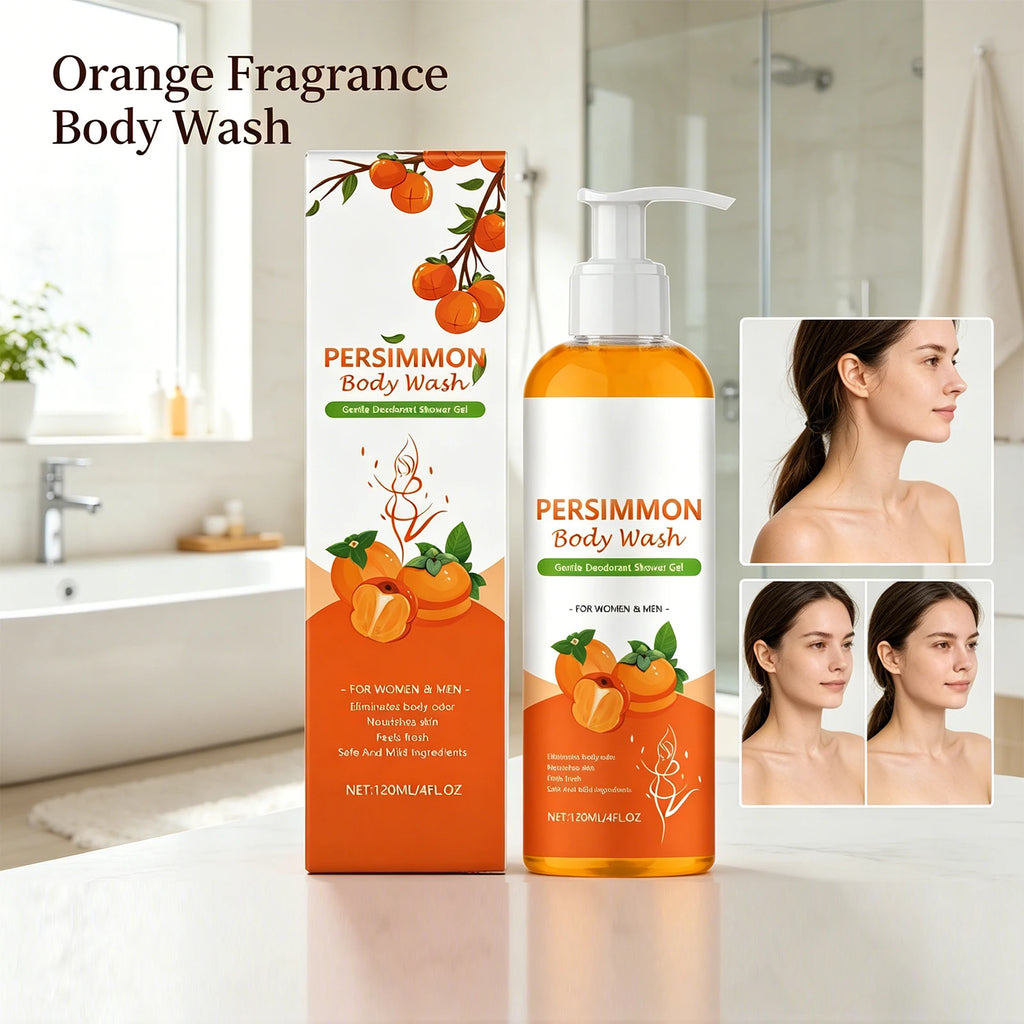 120ml Orange Fragrance Nourishing Body Wash Deep Cleansing Moisturizing Shower Gel Refreshing Long Lasting Aroma Daily Body Care Zpaxo