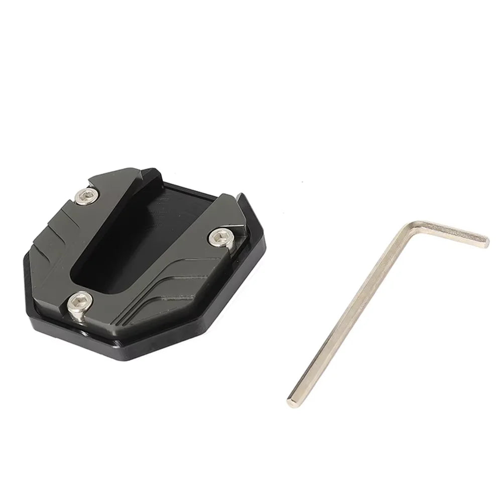 Aluminum Motorcycle Kickstand Extender Foot Pad | Side Stand Kickstand Extender Pad Zpaxo Titanium