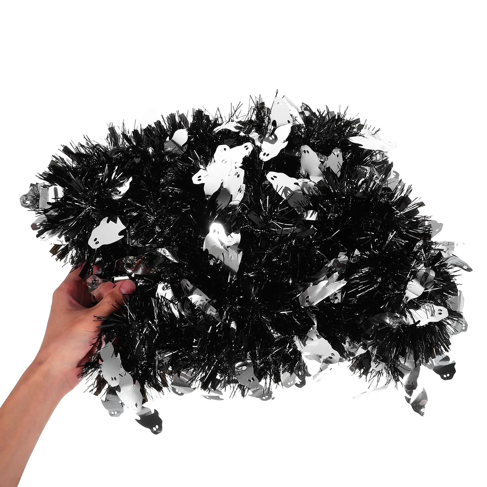 Halloween Tinsel Garland 6 56ft Glittery Spooky Hanging Decoration