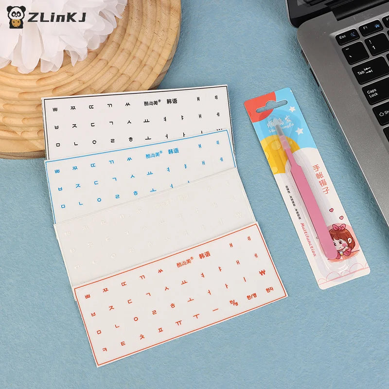 Universal Transparent Korean Language Tear-off Film Keyboard Sticker Zpaxo