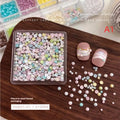 12-Grid 3D Pearl Nail Charms – Colorful Semi-Circle Bead Set