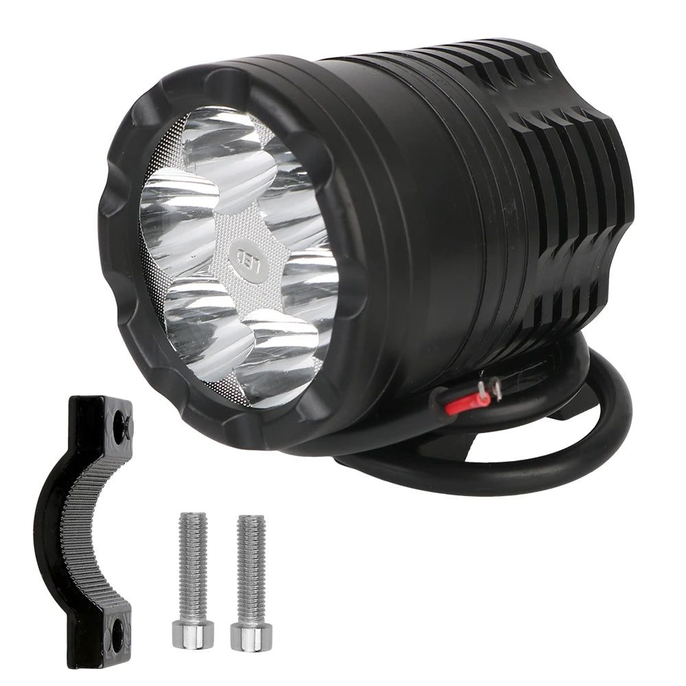 12V Motorcycle Light for BMW Honda Kawasaki Cafe Racer Auxiliary Fog Lamps LED Headlight Spotlight Assembly Driving Lamp Zpaxo black