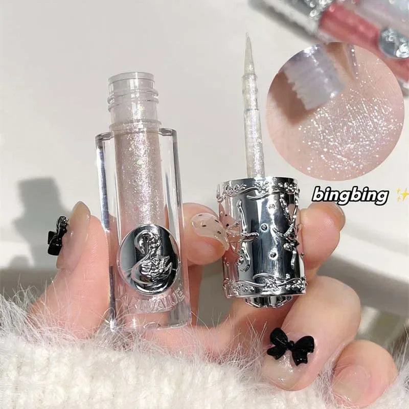 Liquid Eyeshadow Pearlescent Shimmer Long Lasting Monochrome Pearly Zpaxo