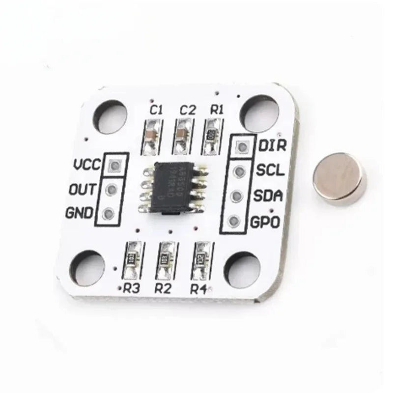 AS5600 Magnetic Encoder Induction Angle Measurement Sensor Module 12 Zpaxo