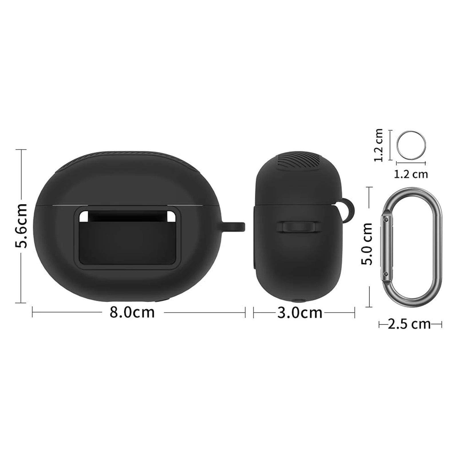 Silicone Protective Cover Carabiner Scratch Resistant Shell