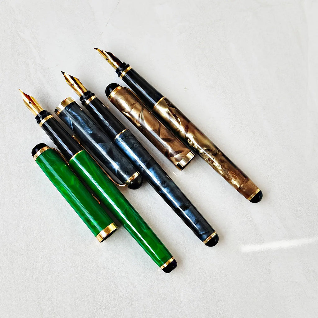 1990s Rare Stock HERO 91 Fountain Pen,0.7MM Bent Tip Writing, Office, Collection Stationery Clearance Sale Plastic Shaft Zpaxo