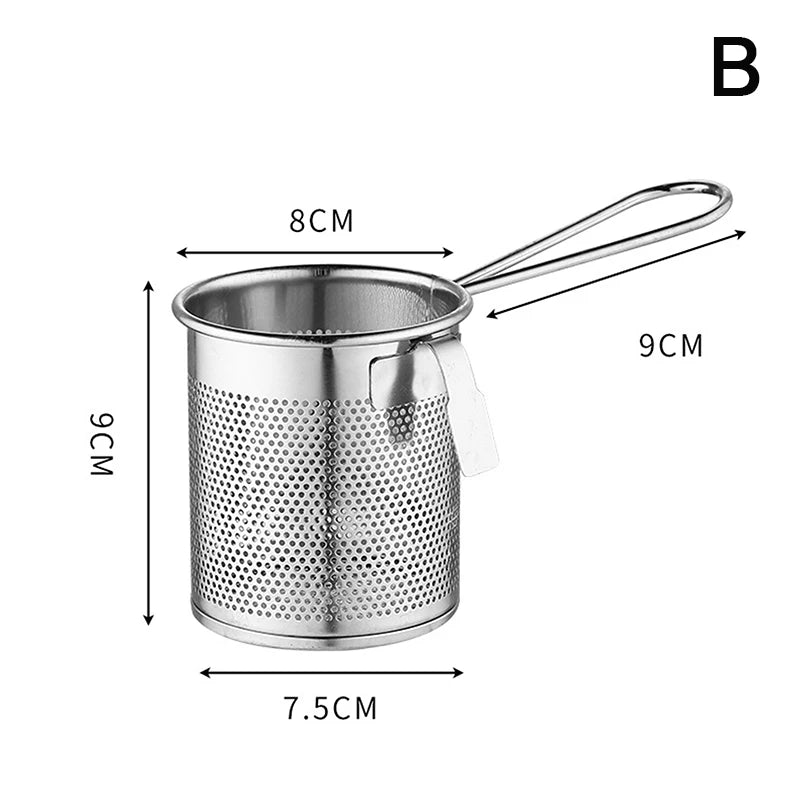 Multi-functional Stainless Steel Deep Frying Basket Kitchen Hangable Zpaxo B