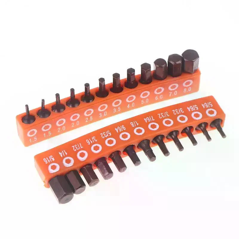 12 24 Hexagonal Screwdriver Bit Hex Shank Magnetic Safety Storage Zpaxo