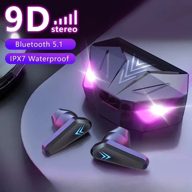 X15 Earphones Bluetooth Wireless Gamer Headphones 65ms Low Latency