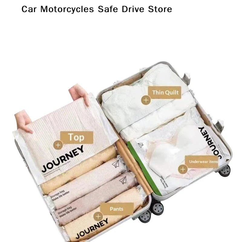 No Pump Required Hand Roll Vacuum Storage Bags Reusable Space Saving