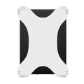 652F Portable eBook Tablets Grip Featuring Silicone for Commuting and Travel Convenience Zpaxo White CN