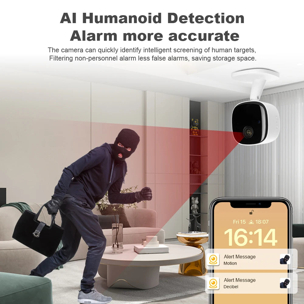 HD Wireless WiFi Network Camera Indoor Home High-definition Camera Outdoor Sports Camera Security Monitoring Equipment Zpaxo