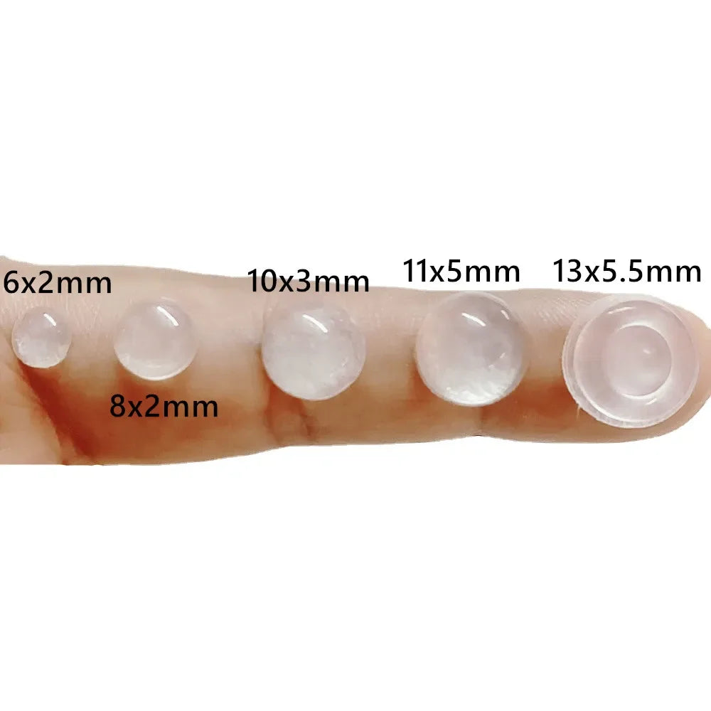 100Pcs Self Adhesive Door Stopper Rubber Damper Buffer Cabinet Bumpers Silicone Furniture Pads Cushion Protective Pads Zpaxo