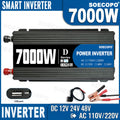 7000W Smart Inverter DC 12V 24V 48V AC 110V 220V Converter Charger