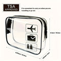 Clear Travel Cosmetic Bag – Waterproof Transparent Toiletry Pouch Travel Cosmetic Bag Zpaxo 1PC