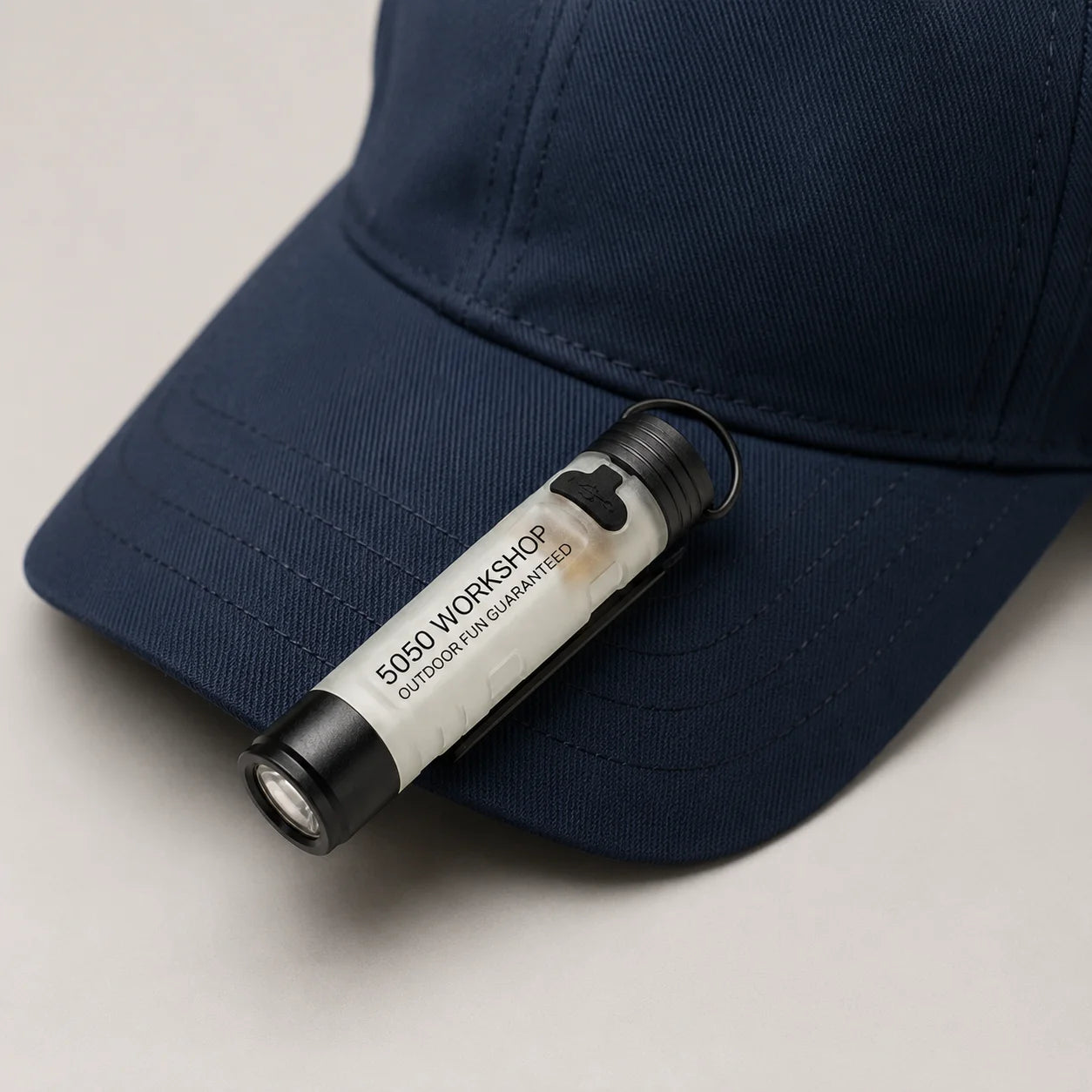 Mini 5050 Rechargeable LED Pocket Flashlight Clip-On Hat Light Keychain Torch Portable Work Lamp for Camping Hiking Outdoor Use Zpaxo