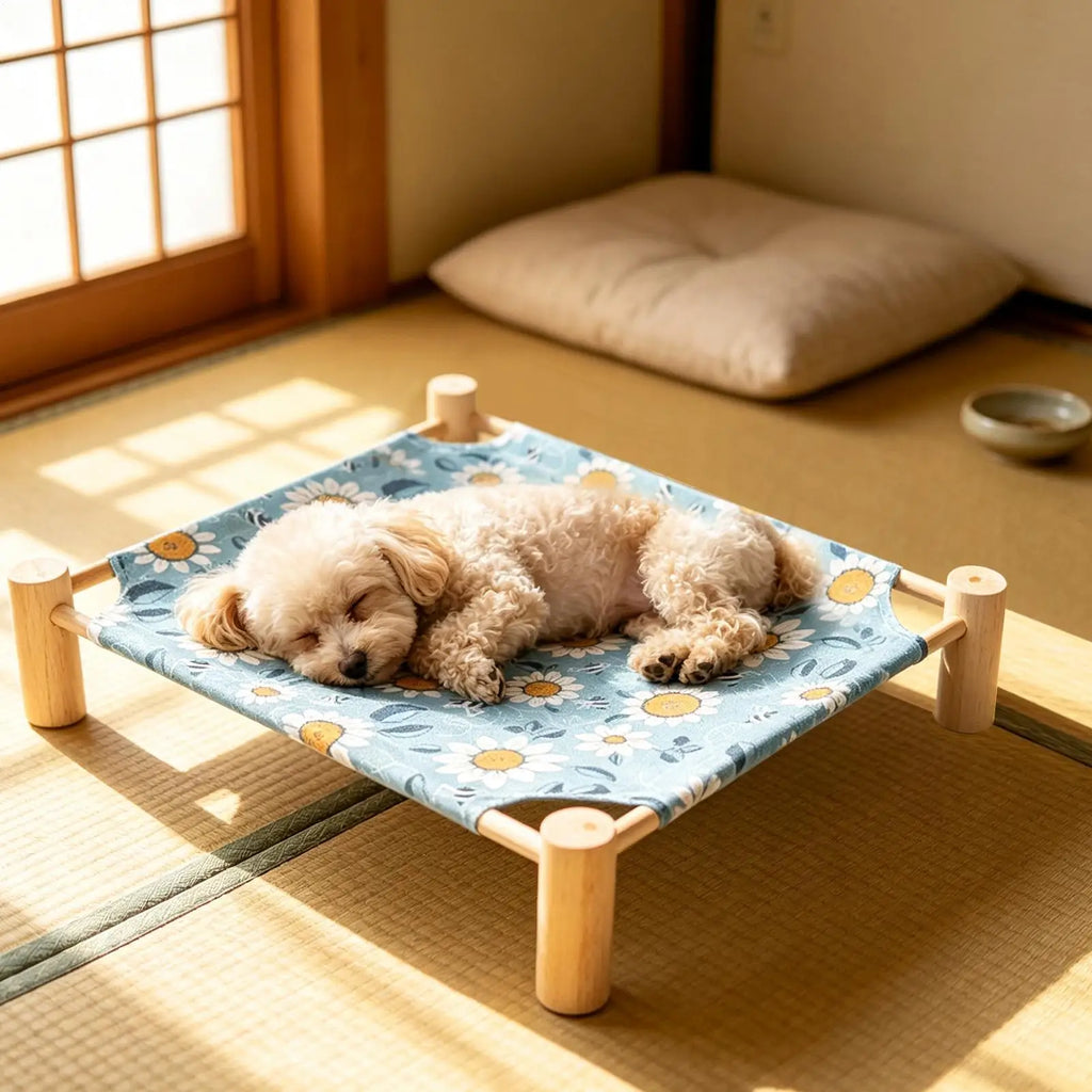 Elevated Dog Bed Raised Reversible Portable Breathable Washable Detachable Summer Cool Cot For Puppy Home Cage Crate Kennel Sofa Zpaxo